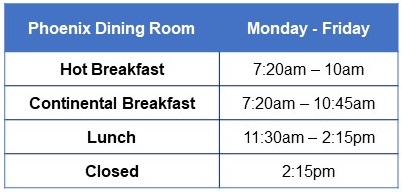 Phoenix opening hours